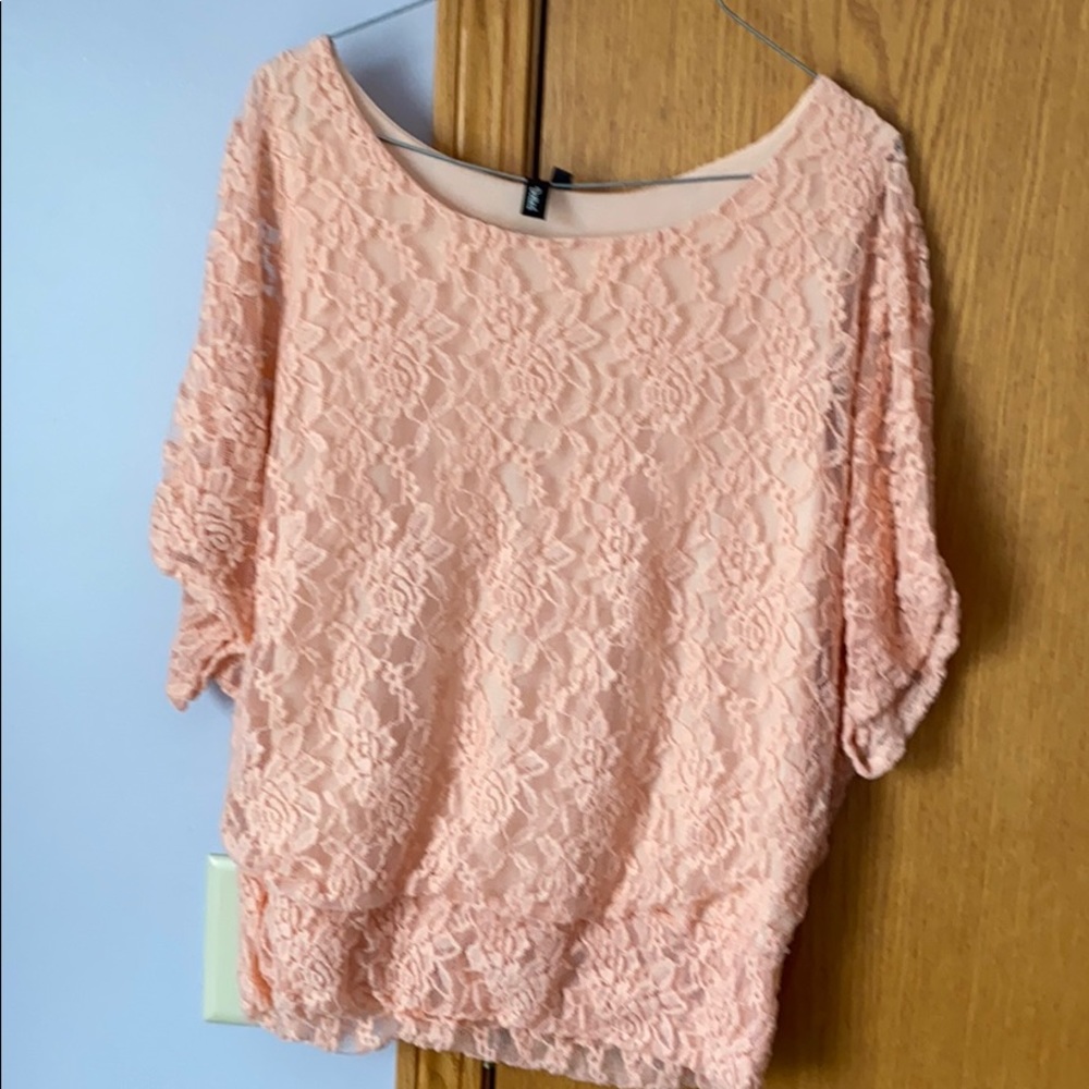 Peach blouse XL